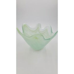 Cypress 3.5" Alabaster Scallop Bowl Green Small